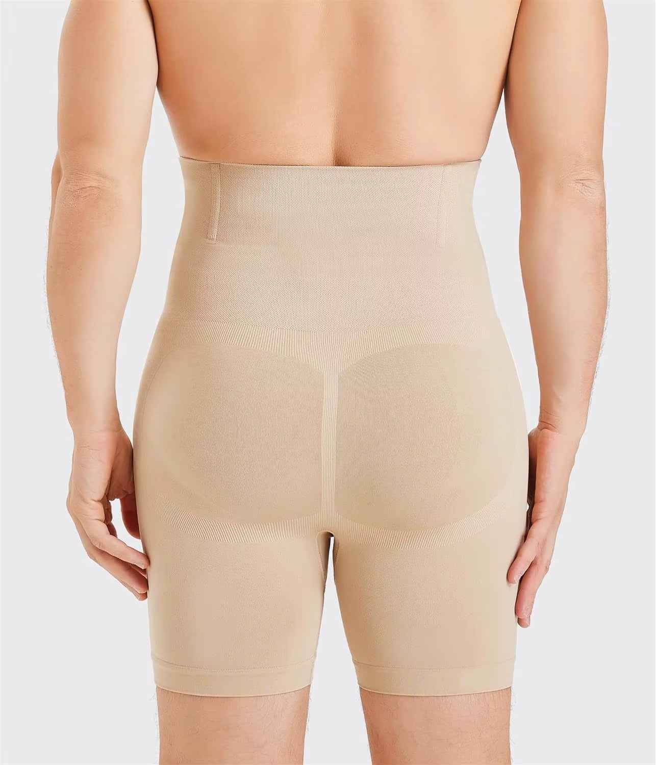 Men's Compression Boxer Shorts - High-Waist Design for Ultimate Support