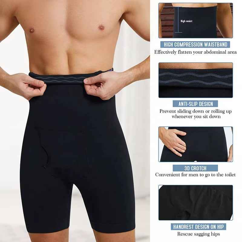 Men’s High-Waist Compression Boxer