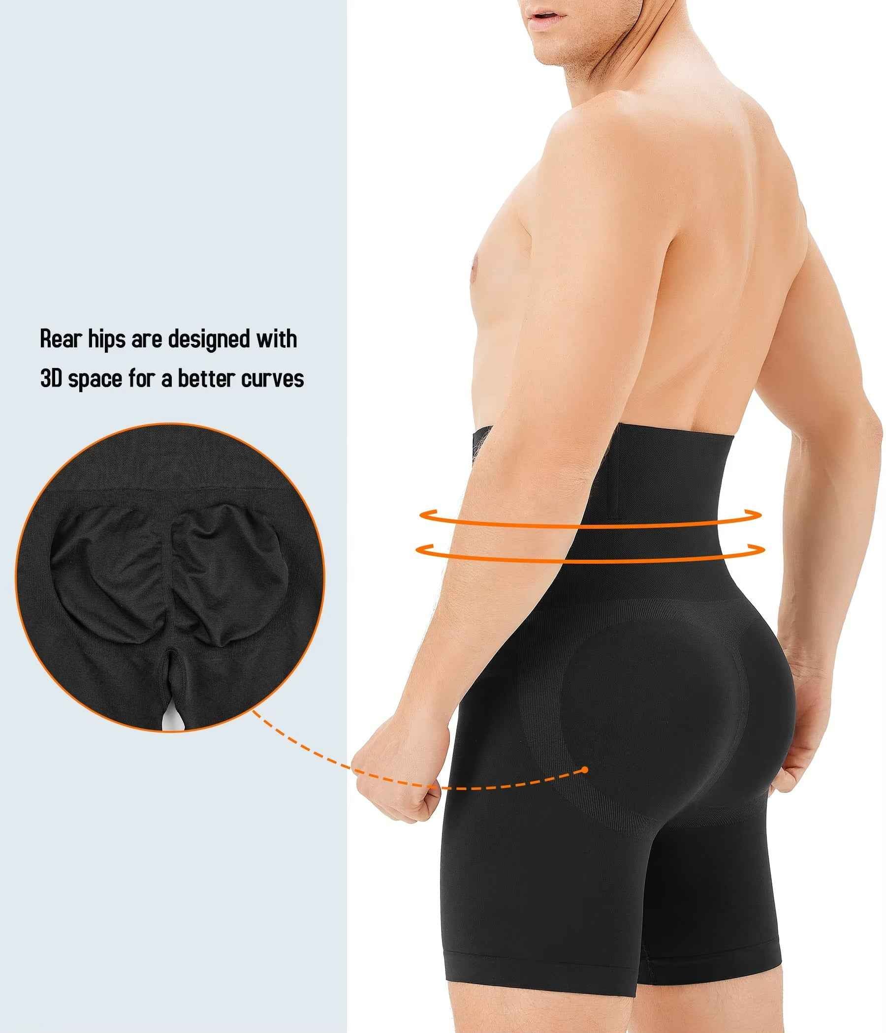 Men’s High-Waist Compression Boxer